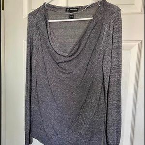 Gray sparkles blouse
